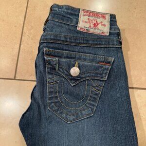True Religion Billy Straight Leg Mid Rise Jean